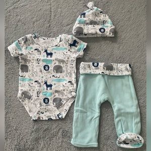 Harry&Violet Baby Boy’s 3-Piece Outfit Set - 0-3 Months